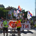 (Foto/video) Studentski skup u Kraljevu: Dočekani studenti koji su pešačili iz Kragujevca, počeo glavni program