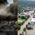 Haos u Americi: Na jednoj obali vreli talas, na drugoj kiše i ogromne poplave, a središtem kontinenta besni tornado (foto)