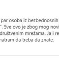 Upozorenje glavnoj i odgovornoj urednici JUGpressa da joj “spremaju nameštaljku” i da se pazi