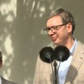 "Srbija ima veliko srce, a vi krajišnici imate još veće" Vučić se obratio okupljenima u Kovilovu i dao izjave za medije…
