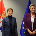 Brnabić: Dobri sastanci u Briselu, Johanson pohvalila Srbiju za sve što je urađeno sa viznom politikom