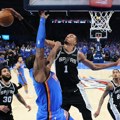 San Antonio posle dva produžetka pobedio Oklahomu i poveo u finalu Zapadne konferencije NBA lige
