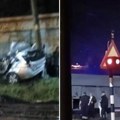 Prvi snimak sa mesta sudara voza i automobila! Horor kod Lazarevca, vatrogasci seku vozilo (Video)