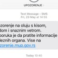 Kakav nam je to link MUP poslao u poruci upozorenja na nevreme