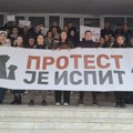 Protest u Nišu zbog oduzimanja dozvole za rad departmanima Filozofskog fakulteta