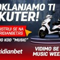 Dođi na Music Week – Meridianbet ti poklanja skuter!