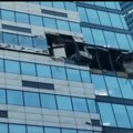 Снимци удара украјинског дрона у зграду у Москви