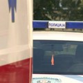 (FOTO) Udes na izlazu iz Batajnice: Jedan automobil se zapalio, ima povređenih