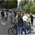 Блокаде и вечерас у новом саду Непроходни Булевар Михајла Пупина и Варадински мост
