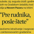 Tribina o štetnosti istražnih bušenja Novom Pazaru