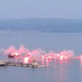 Пожар у луци код Сплита Горео дрвени туристички брод, 25 ватрогасаца гасило ватру