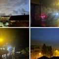 Stravične scene u Beogradu: Ljudi beže po ulici od oluje, ne vidi se ništa od prašine: Na Banjici vetar "čupa" drveće…