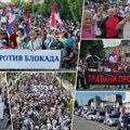 Građani Srbije u nedelju šalju poruku protiv haosa i blokada (video)