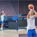 Čudno veče u Rigi: Samo dvojica na treningu Srbije