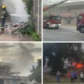 Lokalizovan požar u Mirijevu: Crni dim se nadvio nad naseljem, građani u šoku posmatraju sve