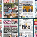 Naslovne strane današnjih novina: Prelistavanje štampe za ponedeljak, 4. avgust 2025. godine