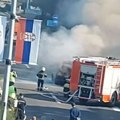 Аутомобил се запалио на ауто-путу у Београду