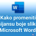 Kako promeniti nijansu boje slike u Microsoft Word-u