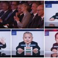 (Video) Zvaničnici EU kao bebe nasmejali sve u sali! Neviđena scena na samitu u Tirani Vučićev lik je među njima
