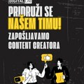 Tražimo junior content creatora: Ako ti je pisanje prirodno kao skrolovanje, pošalji nam CV
