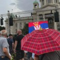 Srbija i politika: Dvadeset i prvi protest „Srbija protiv nasilja“ u Beogradu, prvo obraćanje političara