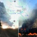 Prvi snimak iz Rusije! Buktinja i gusti dim na mestu gde je bio čuveni PVO sistem (video)