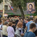 Ispred Pravnog u Beogradu skup podrške uhapšenom studentu iz Novog Sada
