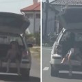 Šokantan prizor u komšiluku: Vozio decu u otvorenom gepeku automobila, odmah je usledila kazna!