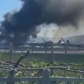 Mali avion prilikom sletanja na aerodrom u Montani sudario se sa parkiranim avionom - izbio požar