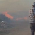 Veliki požar na ulazu u Vlasotince, vatra preti kućama i poslovnim objektima – VIDEO