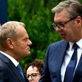 "Srdačan susret" Vučić se sastao sa Zelenskim i Tuskom u planinskom selu Huta u Ukrajini