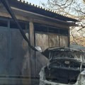 Prve fotografije sa mesta napada: Policija ispituje zgarište na Zvezdari, meta piromana BMW stranih tablica!