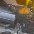 Posle sudara izgorelo vozilo na Karaburmi! Vatrogasci jedva ugasili plamen - strahuje se da ima stradalih! (video)