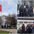 “Želimo da učimo” Tihi protest studenata ispred Ekonomskog fakulteta u Subotici