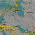 (Foto): Pogledajte kako izgleda vazdušni prostor nakon napada Amerike na Iran: Avioni menjaju pravac