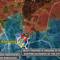 Rusi opkoljavaju Kupjansk (mapa)