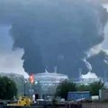 Napadi raketama i dronovima na ruske regione, veliki požar kod Sankt Peterburga