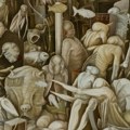 „Purgatorium“, 160 x 840, ulje na platnu, 2009. Zoran Velimanović: Izložba traje samo jedno veče, tri sata