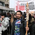 I danas održan protest, deo studenata nastavlja marš ka Nišu