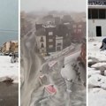 Snimci apokalipse u Španiji: Superćelijska oluja pogodila Valensiju, ulice prekrivene debelim slojem leda