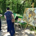 Radionica slikanja na otvorenom "Atelje u vrtu": posetioci naslikali dve slike