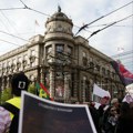 Profesori i studenti na ulici: Protest „Fakulteti na raskrsnici“ ispred Vlade