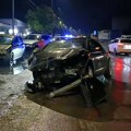 Karambol u Ivanjici: Audi sleteo u kanal, udarao druga vozila pa se okrenuo nasred puta