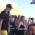 VIDEO: Nikola Jokić dočekan aplauzom na hipodromu u Somboru