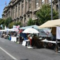 Protest neformalne grupe „Pobunjeni univerzitet“ nastavljen ispred Vlade Srbije