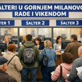 Svoj na svome: Šalteri u Gornjem Milanovcu rade i vikendom