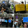 Još jedan protest održan ispred Vlade, pobunili su zaposleni u socijalnoj zaštiti: „Da nam zamažete oči, više nećete…