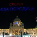 Изнад Скупштине у Београду одржан "Дрон схов": Најављен скуп "Србија моја породица" (видео)