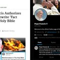 Papa dozvolio Svetskom ekonomskom forumu da preradi Bibliju? Ne, to nije tačno