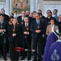 Patrijarh Porfirije služio parastos stradalima u Novom Sadu, prisustvovali Vučić i Macut